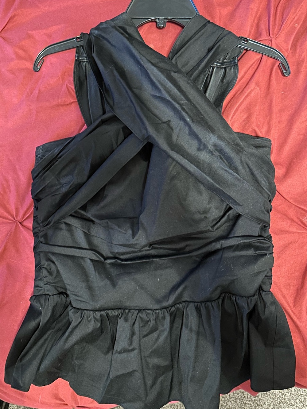 White House Black Market Crossed Halter Top